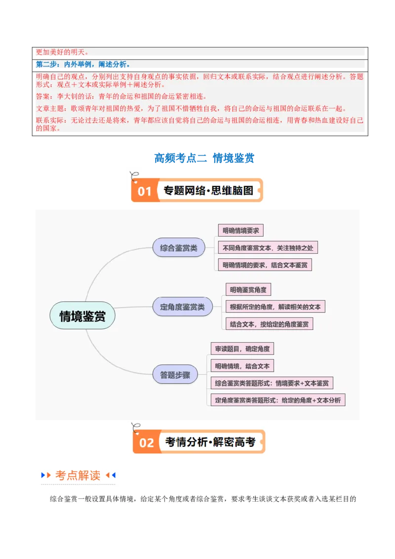 解密12文学类文本阅读散文之探究鉴赏（讲义）（解析版）_01高考语文_4.22024年新高考资料_2.2024二轮复习