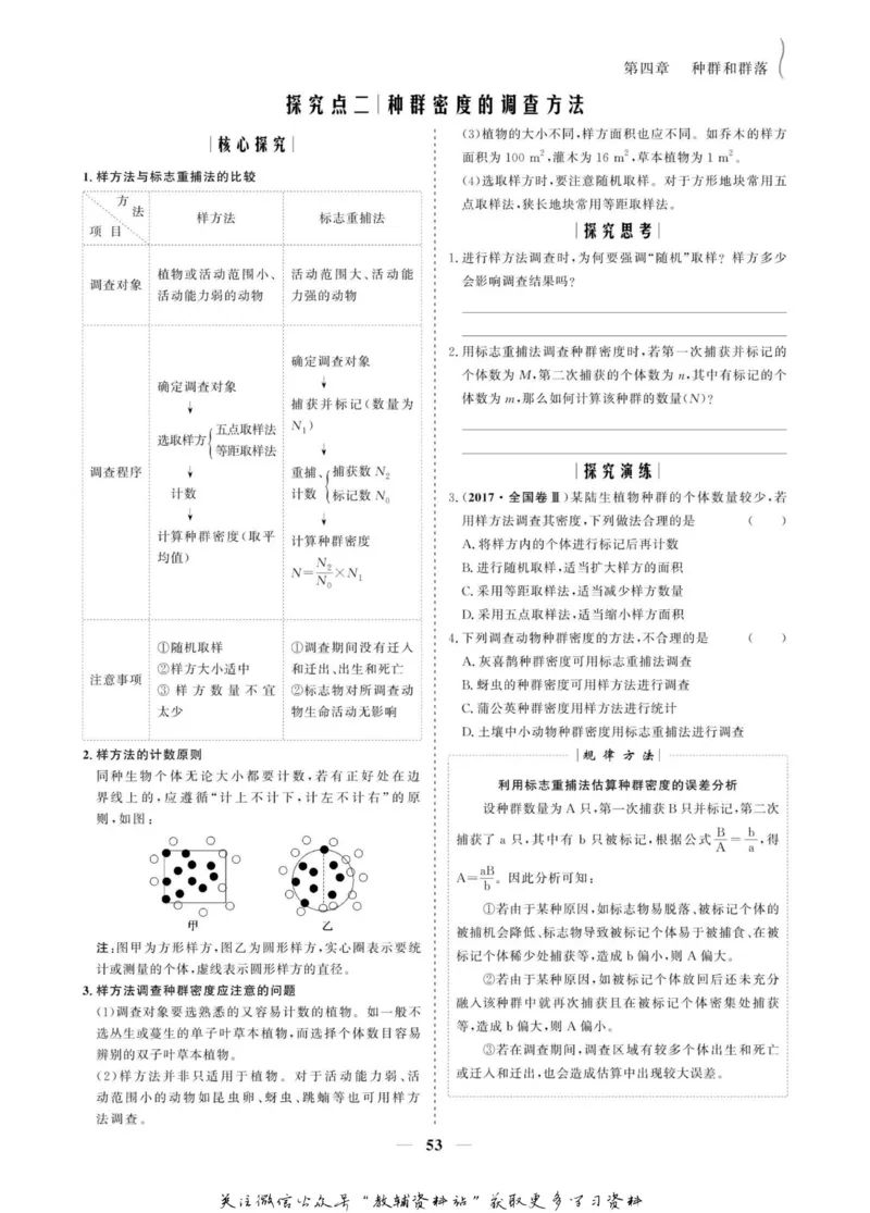 名师同步导学生物人教版必修3_名师同步导学_高中生物