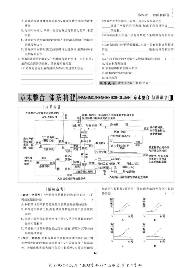 名师同步导学生物人教版必修3_名师同步导学_高中生物