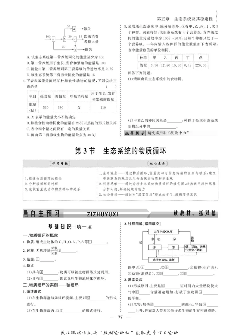 名师同步导学生物人教版必修3_名师同步导学_高中生物