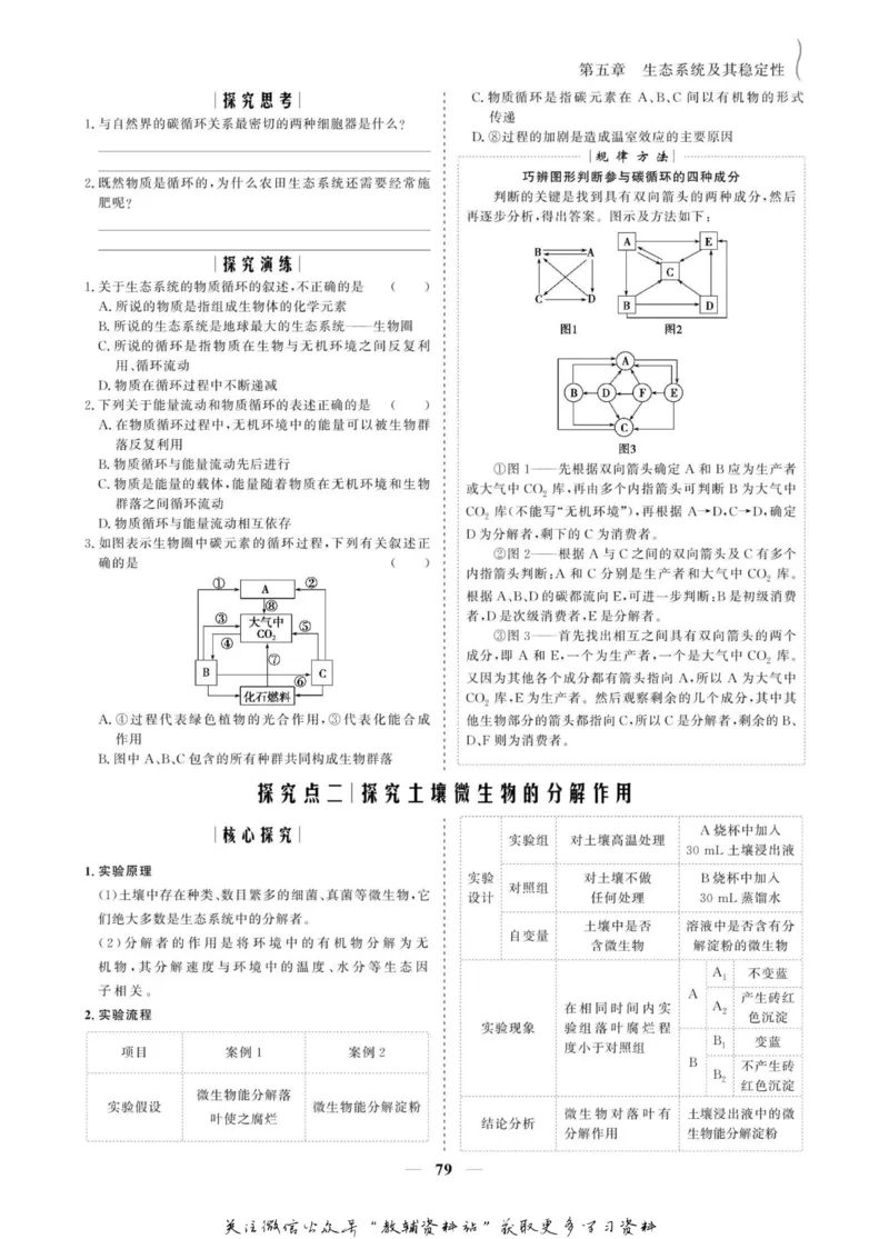 名师同步导学生物人教版必修3_名师同步导学_高中生物