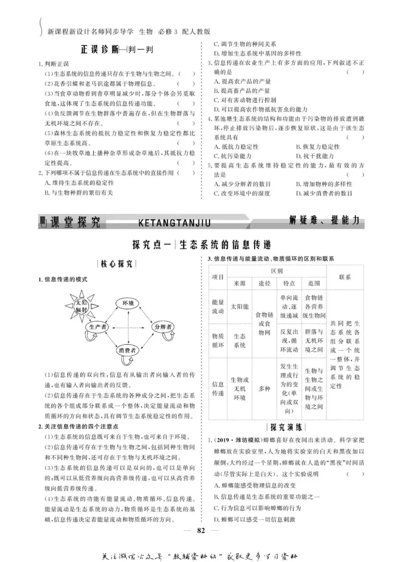 名师同步导学生物人教版必修3_名师同步导学_高中生物