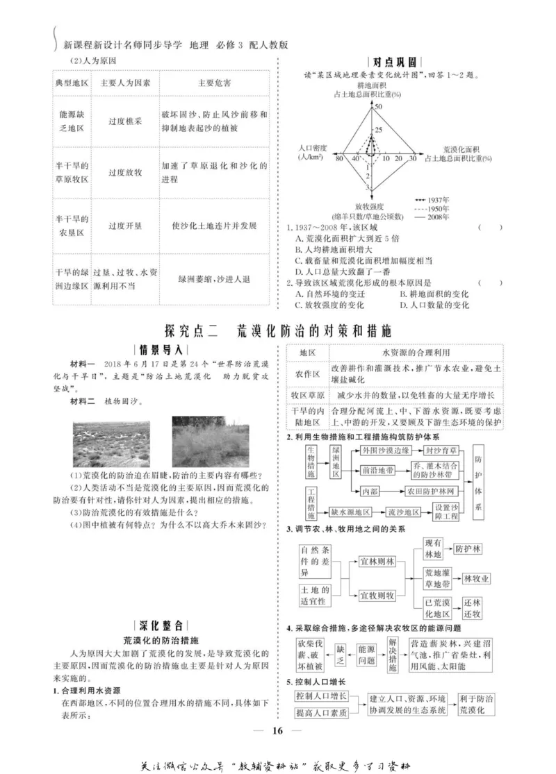 名师同步导学地理人教版必修3_名师同步导学_高中地理