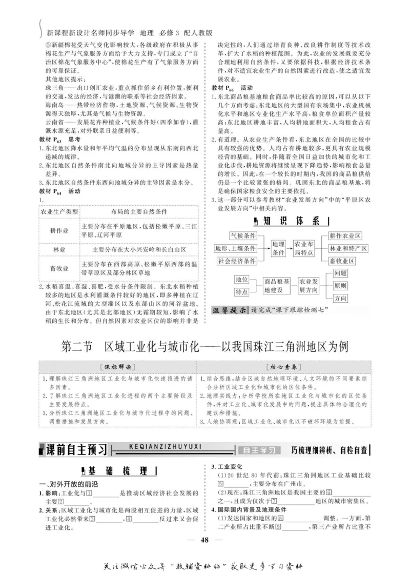 名师同步导学地理人教版必修3_名师同步导学_高中地理