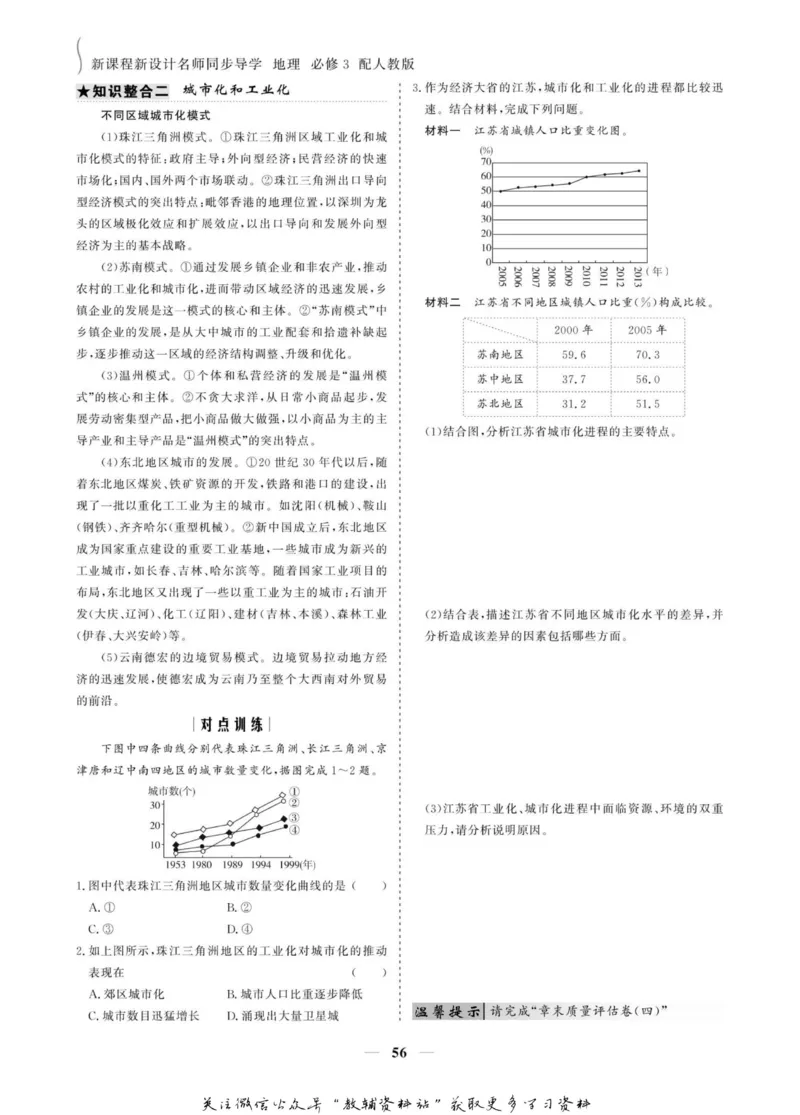 名师同步导学地理人教版必修3_名师同步导学_高中地理