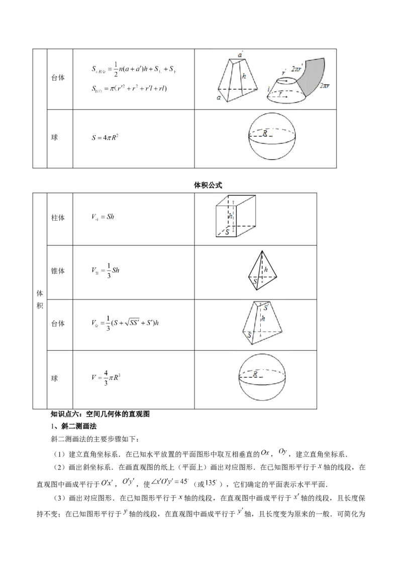 第01讲空间几何体的结构特征、表面积与体积（六大题型）（讲义）（解析版）_2.2025数学总复习_2024年新高考资料_1.2024一轮复习_2024年高考数学一轮复习讲练测（新教材新高考）