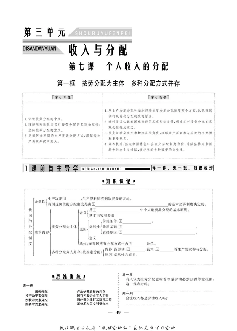名师同步导学思想政治必修1_名师同步导学_高中思想政治