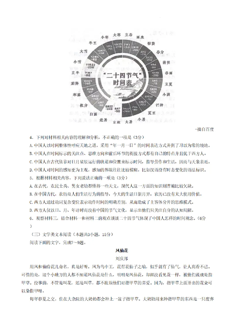 陕西省咸阳市2023年高考模拟检测（二）语文公众号：一枚试卷君_01高考语文_32023年新高考资料_3模拟题_老高考_陕西省咸阳市2023年高考模拟检测（二）语文
