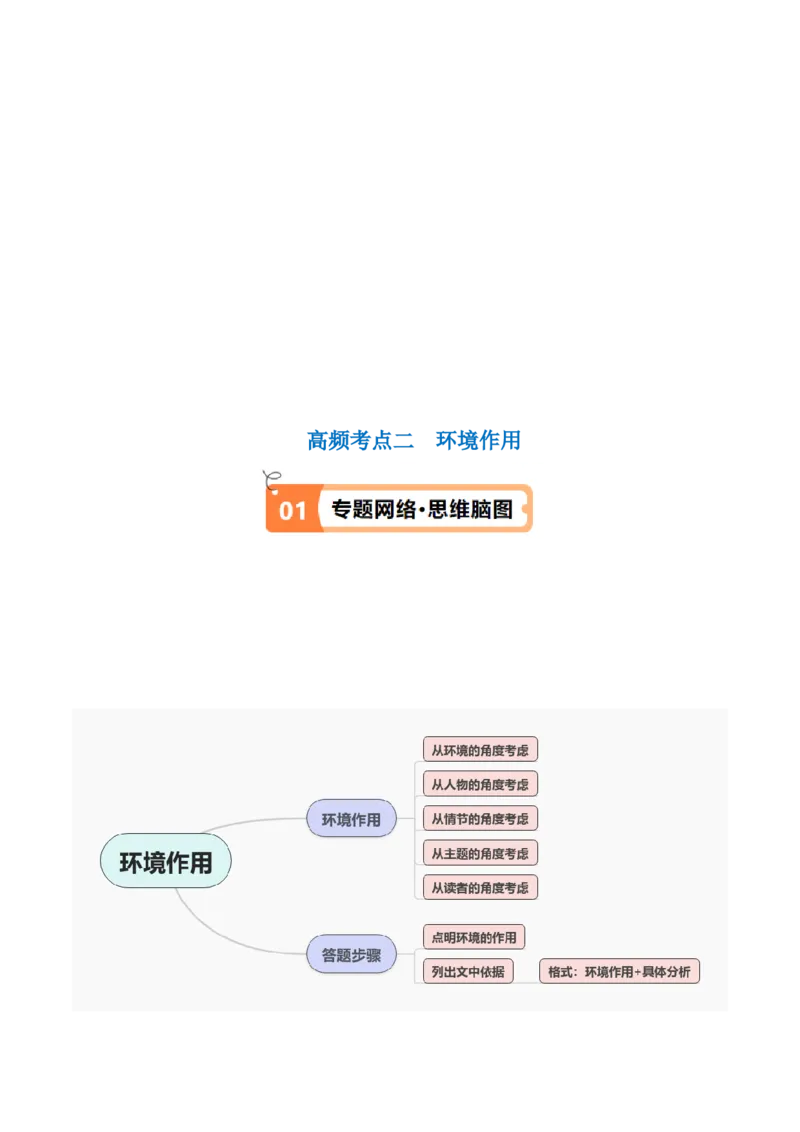解密06文学类文本阅读小说之环境分析（讲义）（解析版）_01高考语文_4.22024年新高考资料_2.2024二轮复习