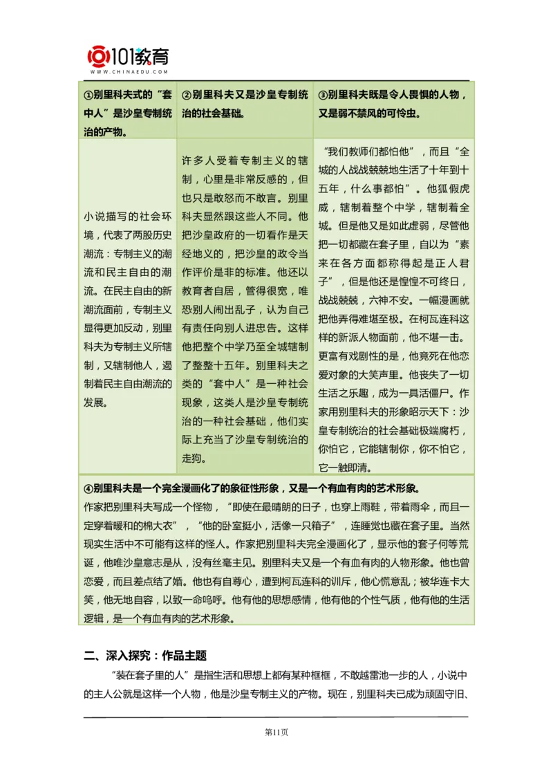 《林教头风雪山神庙》《装在套子里的人》_同步视频课高中语文_新版人教版_新人教版高中语文必修一二_新人教版高中语文必修第二册_101教育高一语文必修第二册配套学案和练习