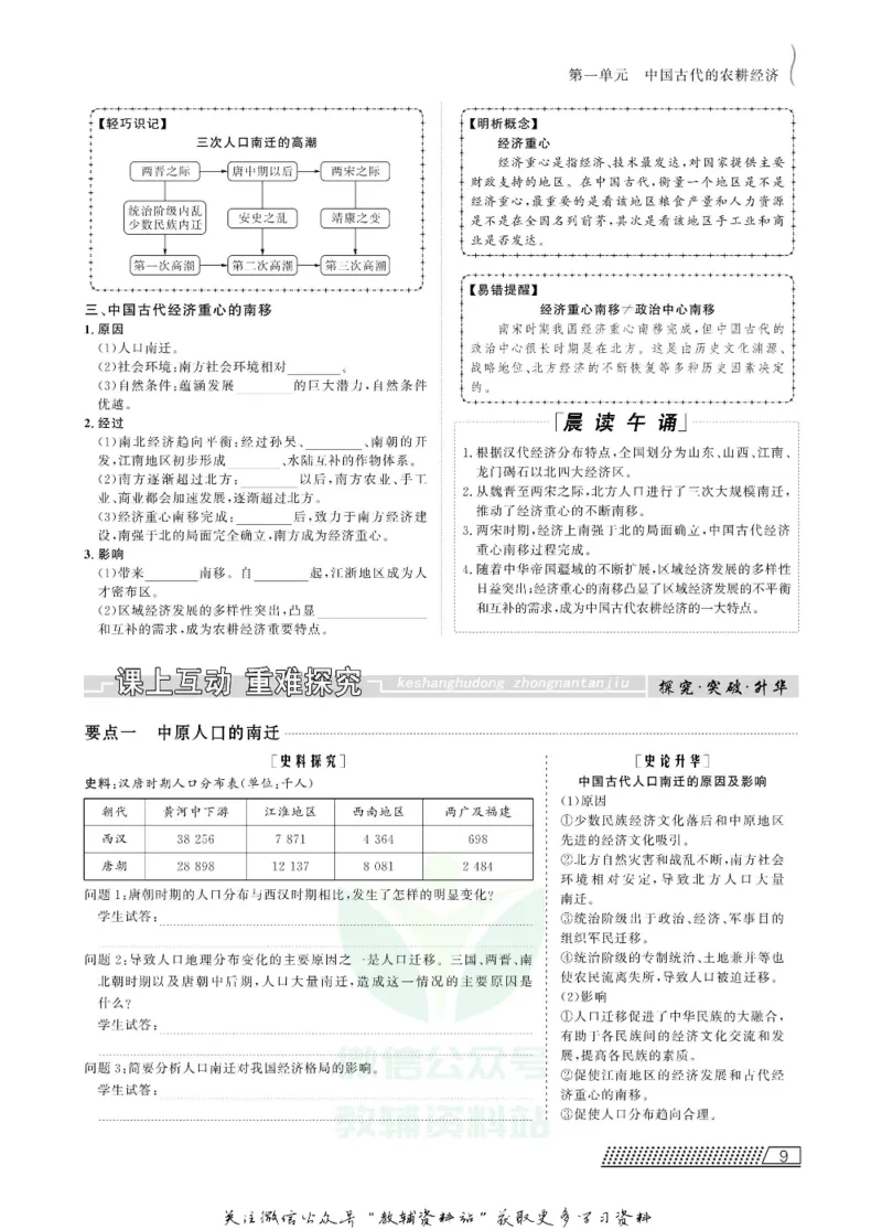 名师同步导学历史岳麓版必修2_名师同步导学_高中历史