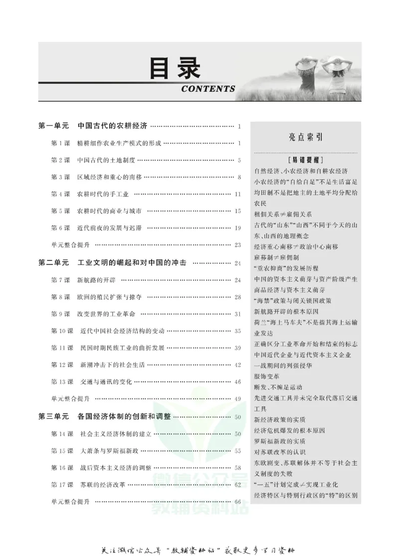 名师同步导学历史岳麓版必修2_名师同步导学_高中历史