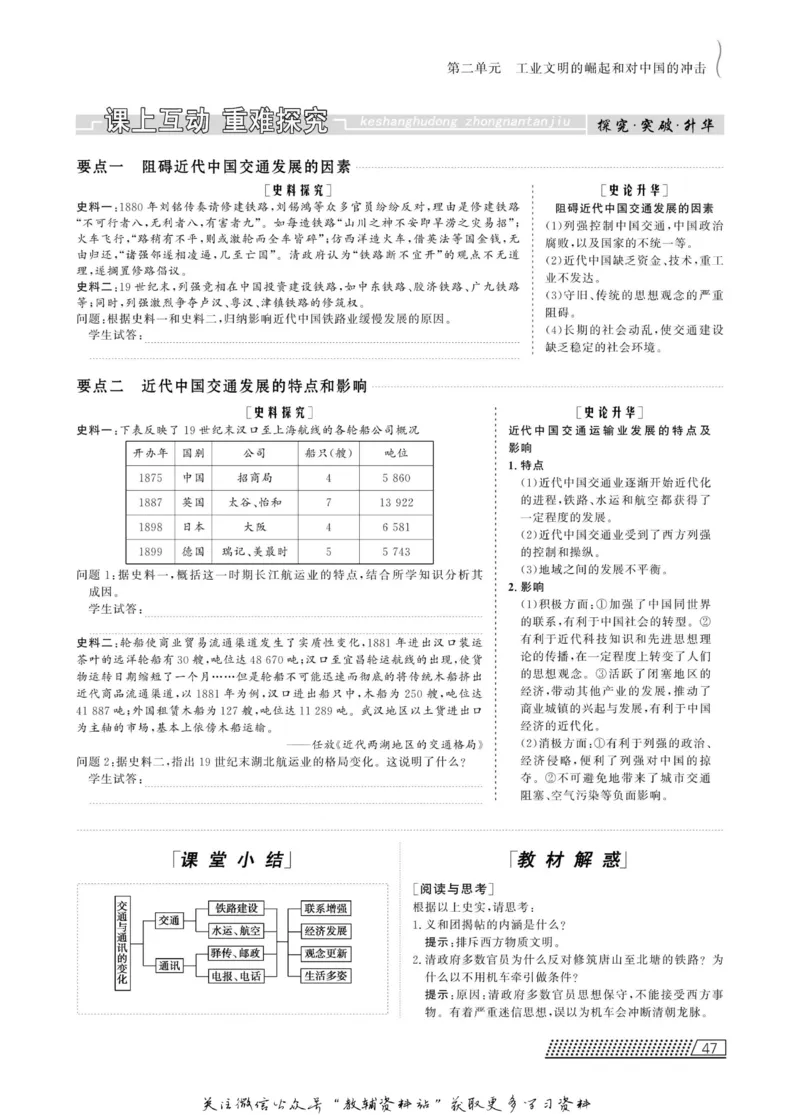 名师同步导学历史岳麓版必修2_名师同步导学_高中历史