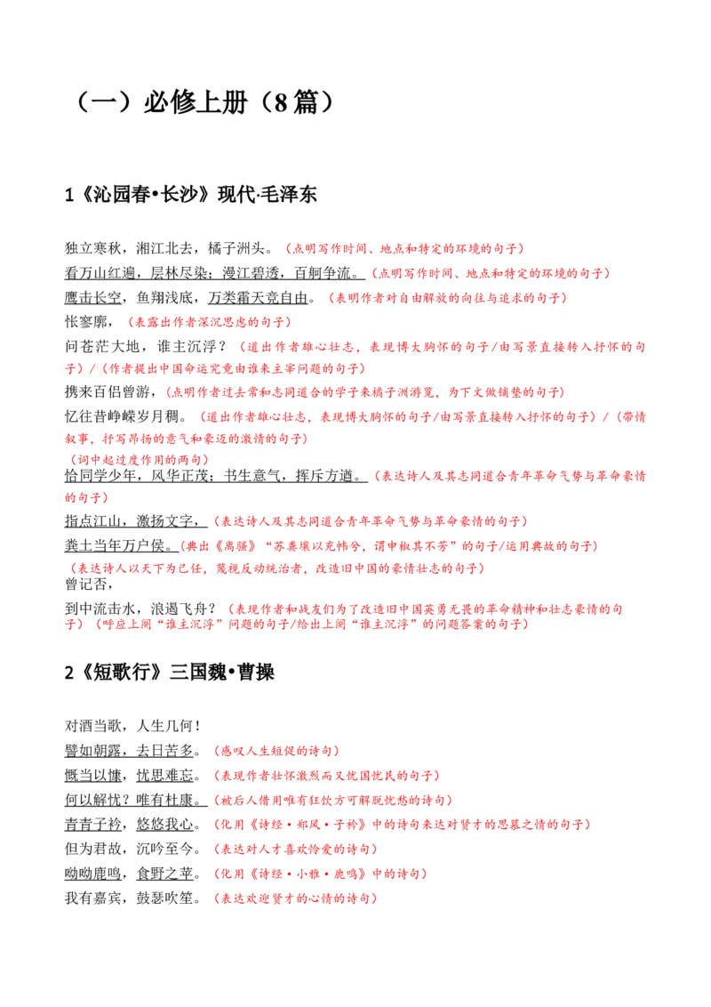 记背手册01：古诗文必备篇目理解默写识记-备战2025年高考语文一轮复习考点帮（上海专用）_01高考语文_5.22025年新高考资料_备战2025年高考语文一轮复习考点帮（上海专用）