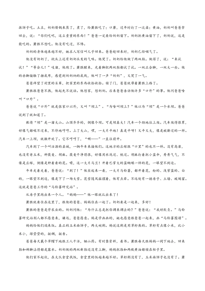 解密08文学类文本阅读小说之综合探究分析（分层训练）（解析版）_01高考语文_4.22024年新高考资料_2.2024二轮复习