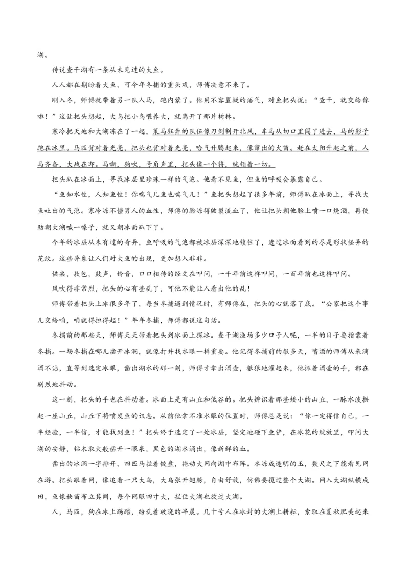 解密08文学类文本阅读小说之综合探究分析（分层训练）（解析版）_01高考语文_4.22024年新高考资料_2.2024二轮复习