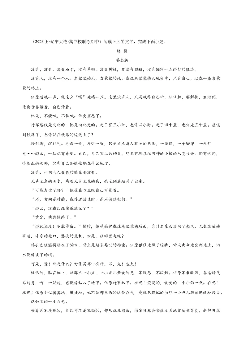 解密08文学类文本阅读小说之综合探究分析（分层训练）（解析版）_01高考语文_4.22024年新高考资料_2.2024二轮复习