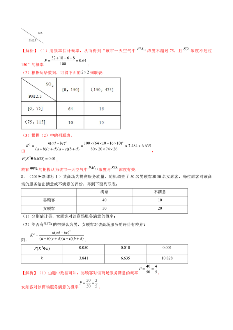 第02讲成对数据的统计分析（练习）（解析版）_2.2025数学总复习_2024年新高考资料_1.2024一轮复习_2024年高考数学一轮复习讲练测（新教材新高考）_第九章统计与成对数据的统计分析