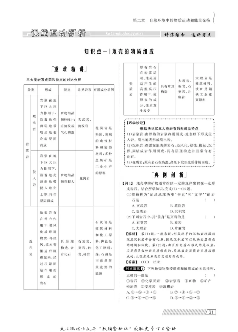 名师同步导学地理湘教版必修1_名师同步导学_高中地理