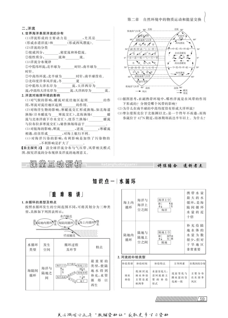 名师同步导学地理湘教版必修1_名师同步导学_高中地理