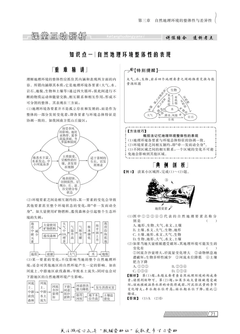 名师同步导学地理湘教版必修1_名师同步导学_高中地理