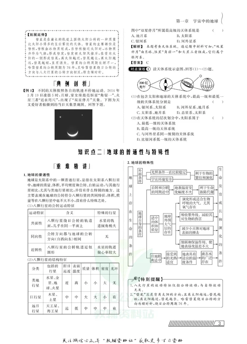 名师同步导学地理湘教版必修1_名师同步导学_高中地理