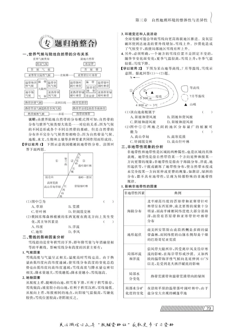 名师同步导学地理湘教版必修1_名师同步导学_高中地理