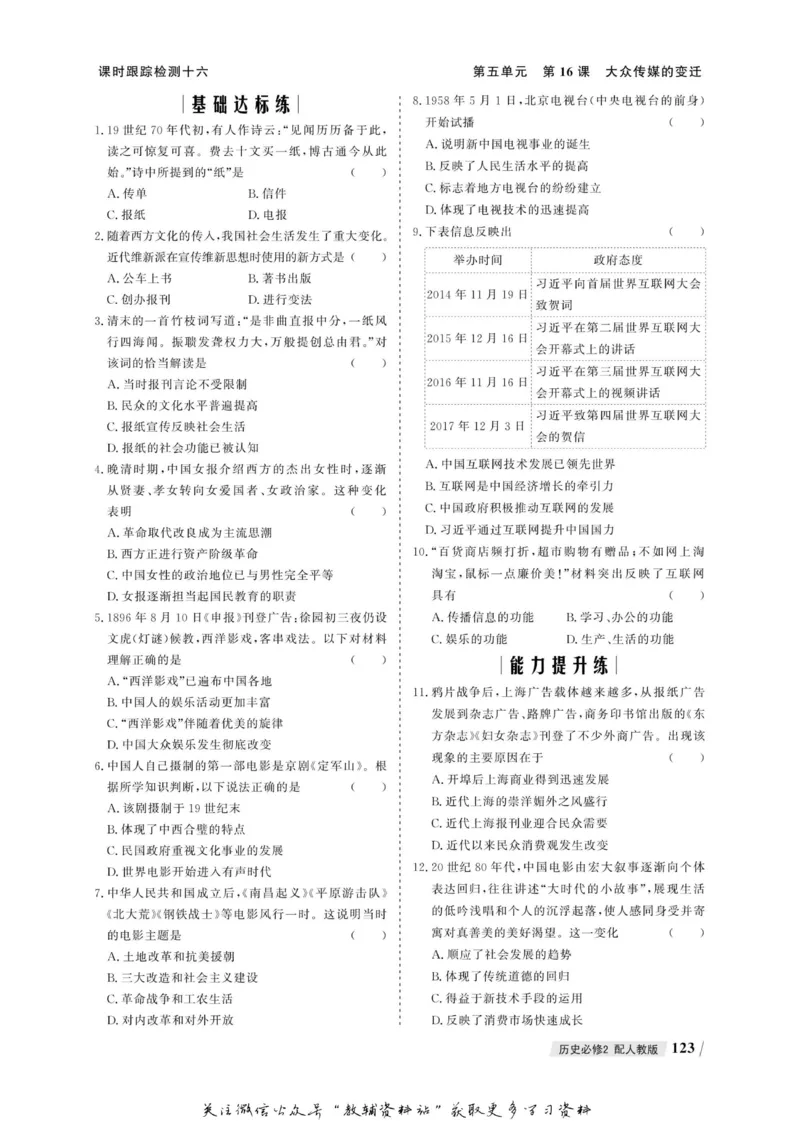 名师同步导学历史人教版必修2_名师同步导学_高中历史