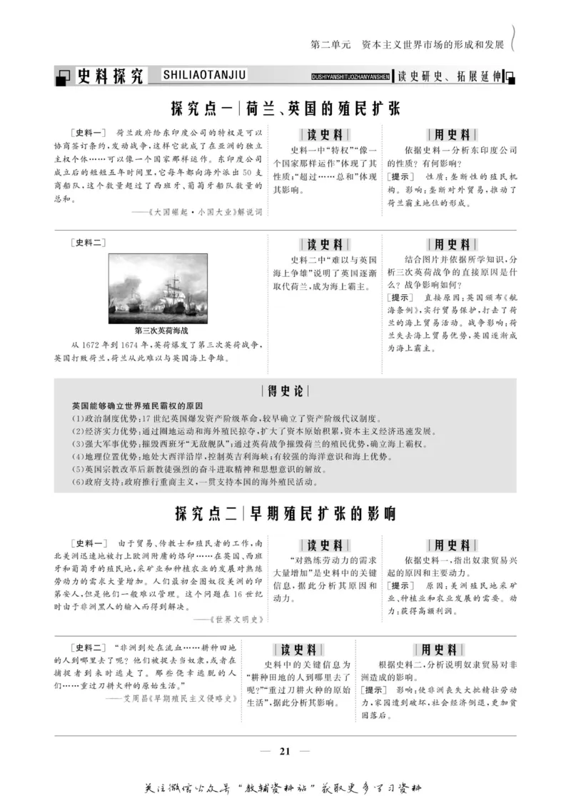 名师同步导学历史人教版必修2_名师同步导学_高中历史