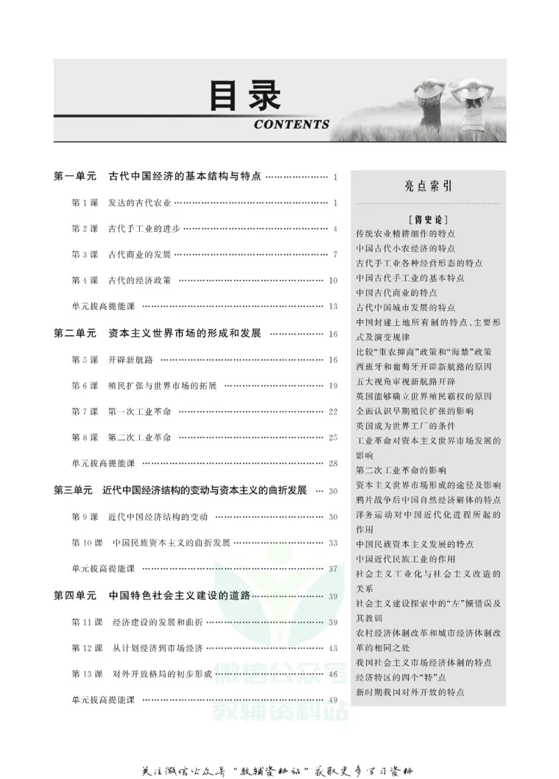 名师同步导学历史人教版必修2_名师同步导学_高中历史