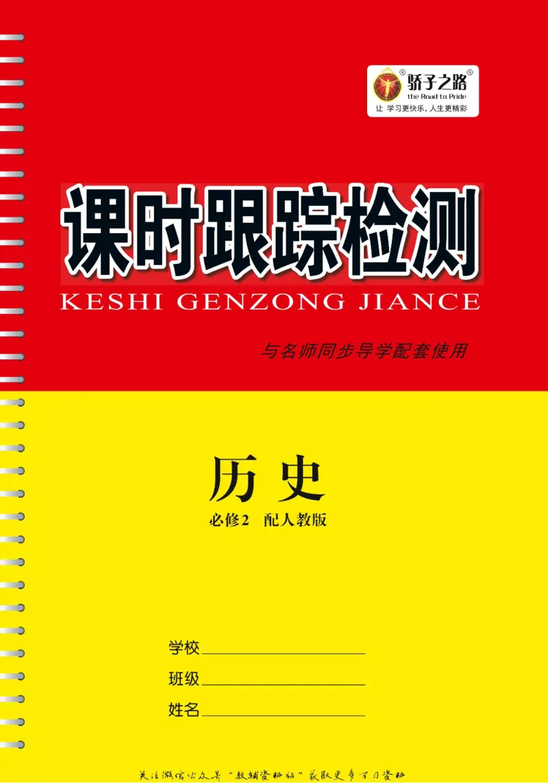 名师同步导学历史人教版必修2_名师同步导学_高中历史