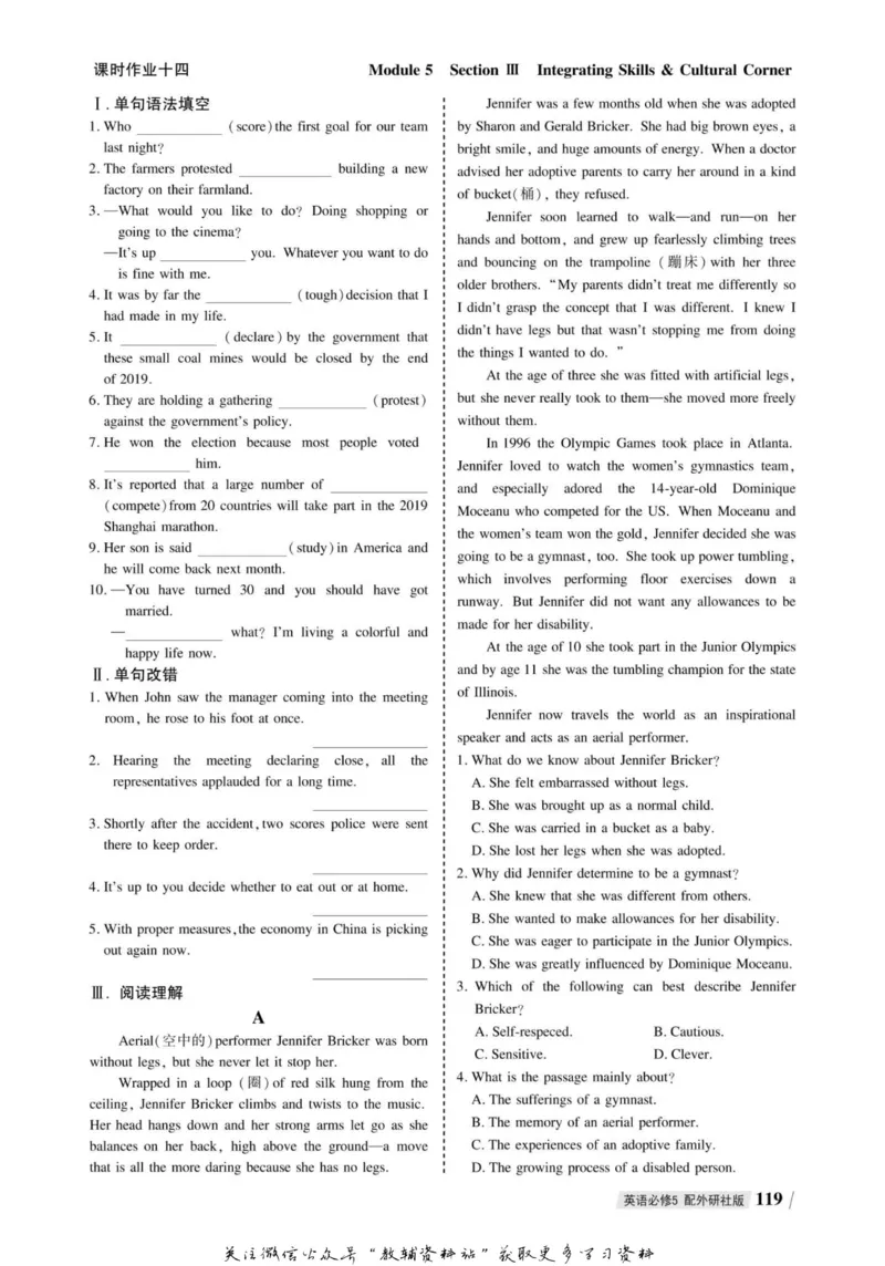 名师同步导学英语外研版必修5_名师同步导学_高中英语
