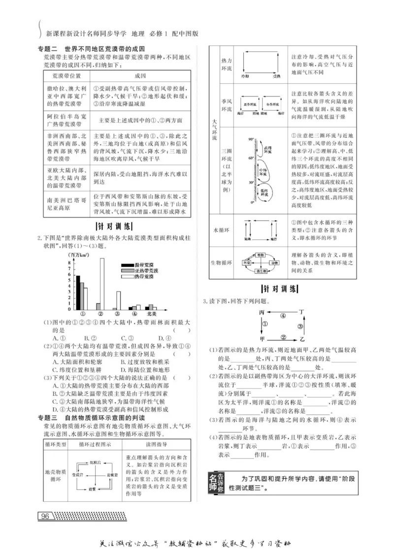 名师同步导学地理中图版必修1_名师同步导学_高中地理