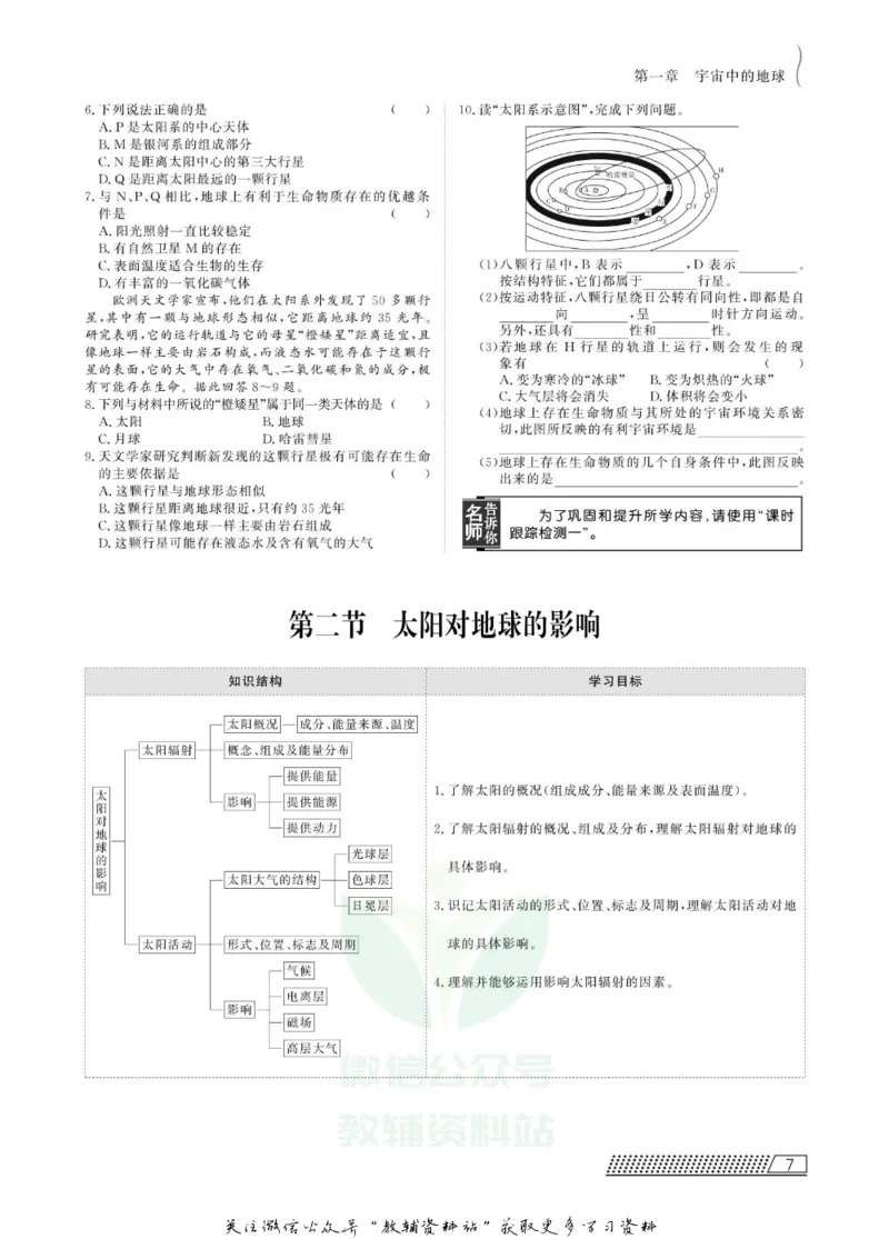 名师同步导学地理中图版必修1_名师同步导学_高中地理