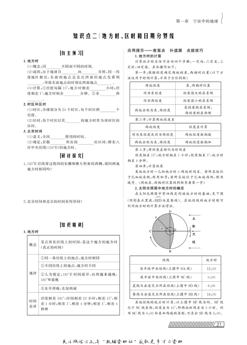 名师同步导学地理中图版必修1_名师同步导学_高中地理