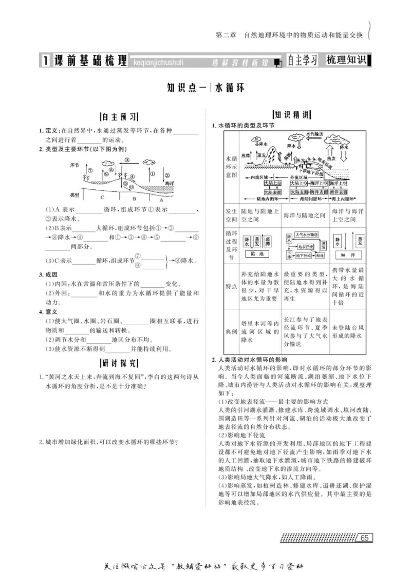 名师同步导学地理中图版必修1_名师同步导学_高中地理