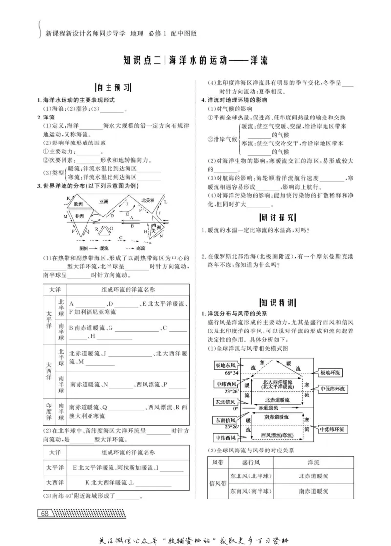 名师同步导学地理中图版必修1_名师同步导学_高中地理