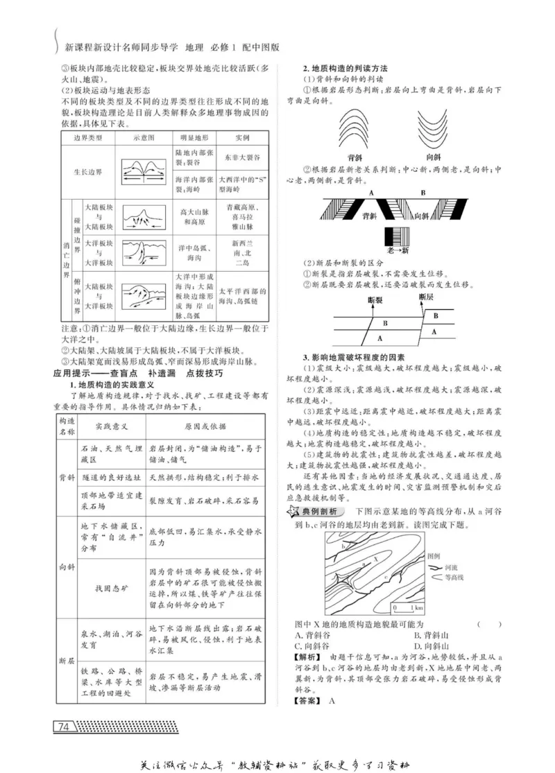 名师同步导学地理中图版必修1_名师同步导学_高中地理