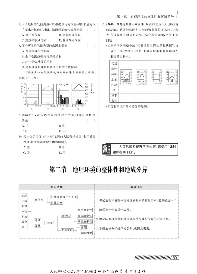 名师同步导学地理中图版必修1_名师同步导学_高中地理