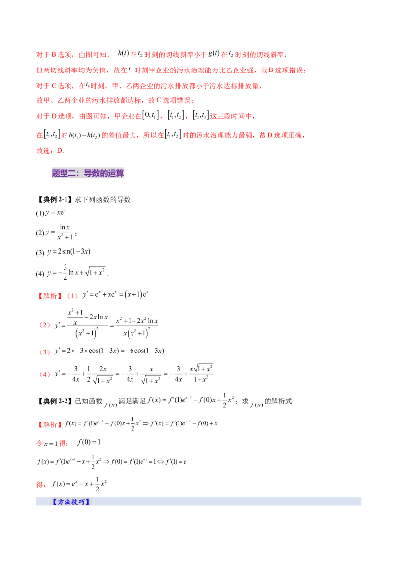 第01讲导数的概念及其意义、导数的运算（十二大题型）（讲义）（解析版）_2.2025数学总复习_2025年新高考资料_一轮复习_2025年高考数学一轮复习讲练测（新教材新高考，含2024高考真题）