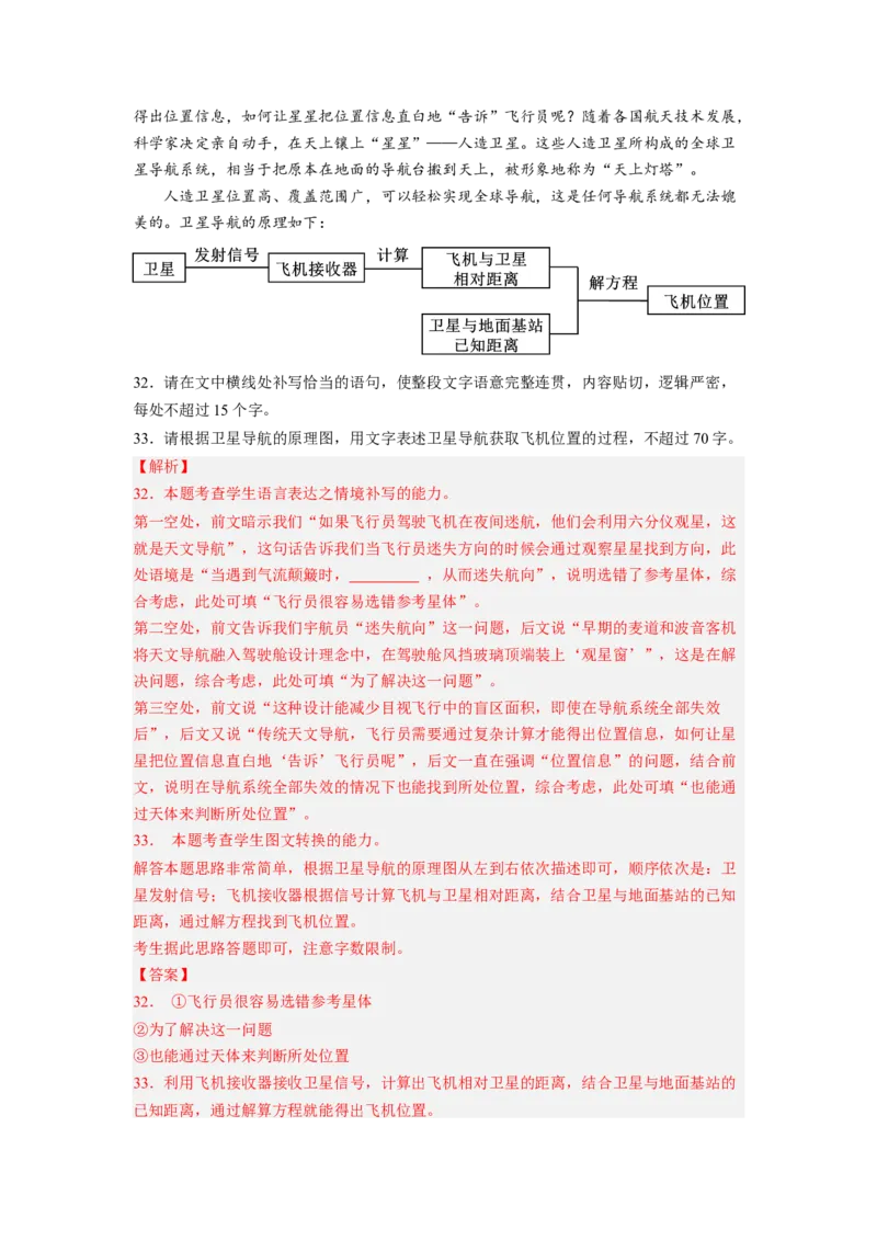 解密08图文转换（分层训练）-高频考点解密2023年高考语文二轮复习课件+分层训练（新高考专用）（解析版）_01高考语文_32023年新高考资料_二轮复习