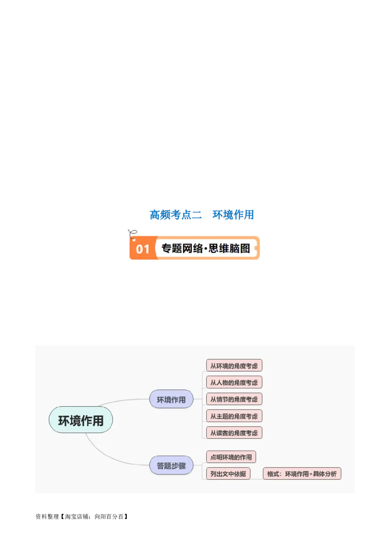解密06文学类文本阅读小说之环境分析（讲义）（解析版）_01高考语文_新高考复习资料_2024年新高考资料_二轮复习资料_讲义_教师版（含答案解析）