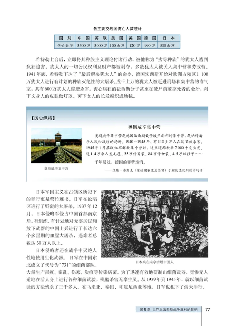 人教高中历史选修3-20世纪的战争与和平_高中课本电子全科人教版语数英政历地物化生必修选修全套课本PPT_高中历史