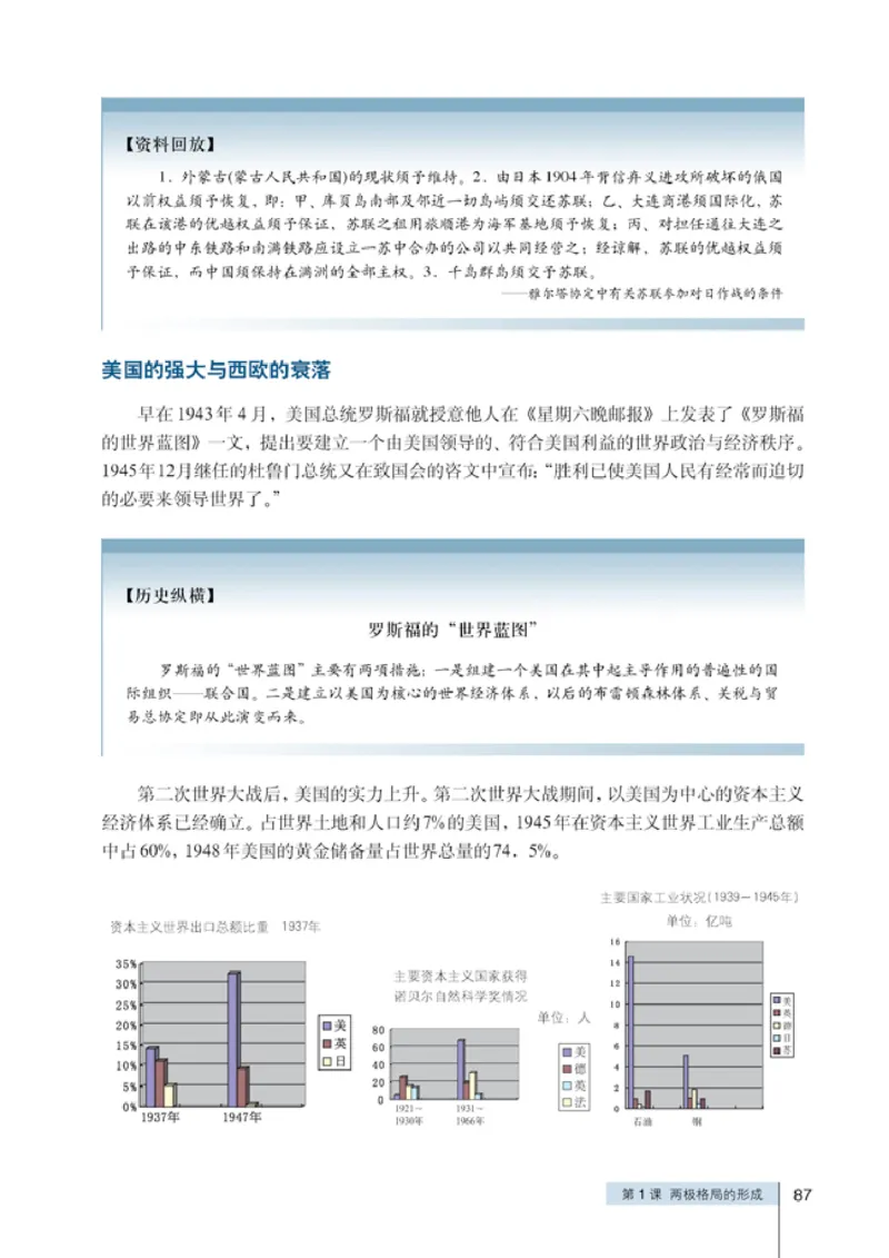 人教高中历史选修3-20世纪的战争与和平_高中课本电子全科人教版语数英政历地物化生必修选修全套课本PPT_高中历史
