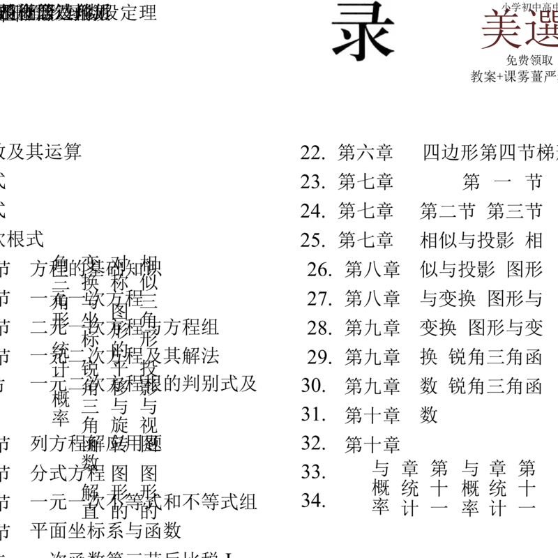 初中数学-思维导图（36图）_高中全科学习导图全套_（赠送）小学、初中、高中全科九门精品思维导图（621图）-可下载打印）