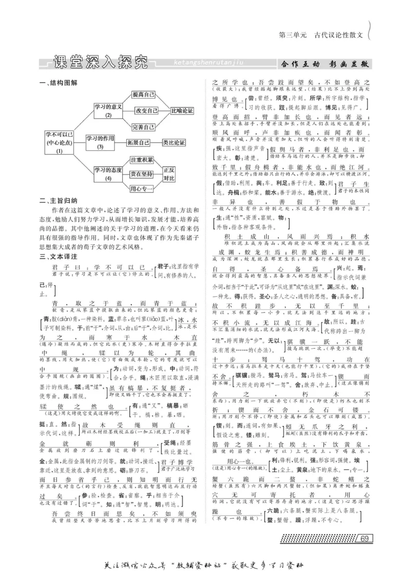 名师同步导学语文人教版必修3_名师同步导学_高中语文