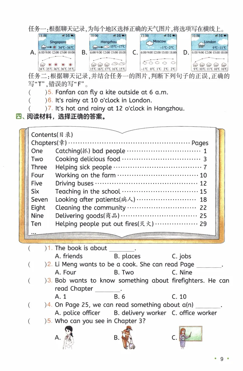 26春《一本复习巩固册》人教PEP版英语4上_21练习题+试卷合集多套完整版_-26春《预备新学期》