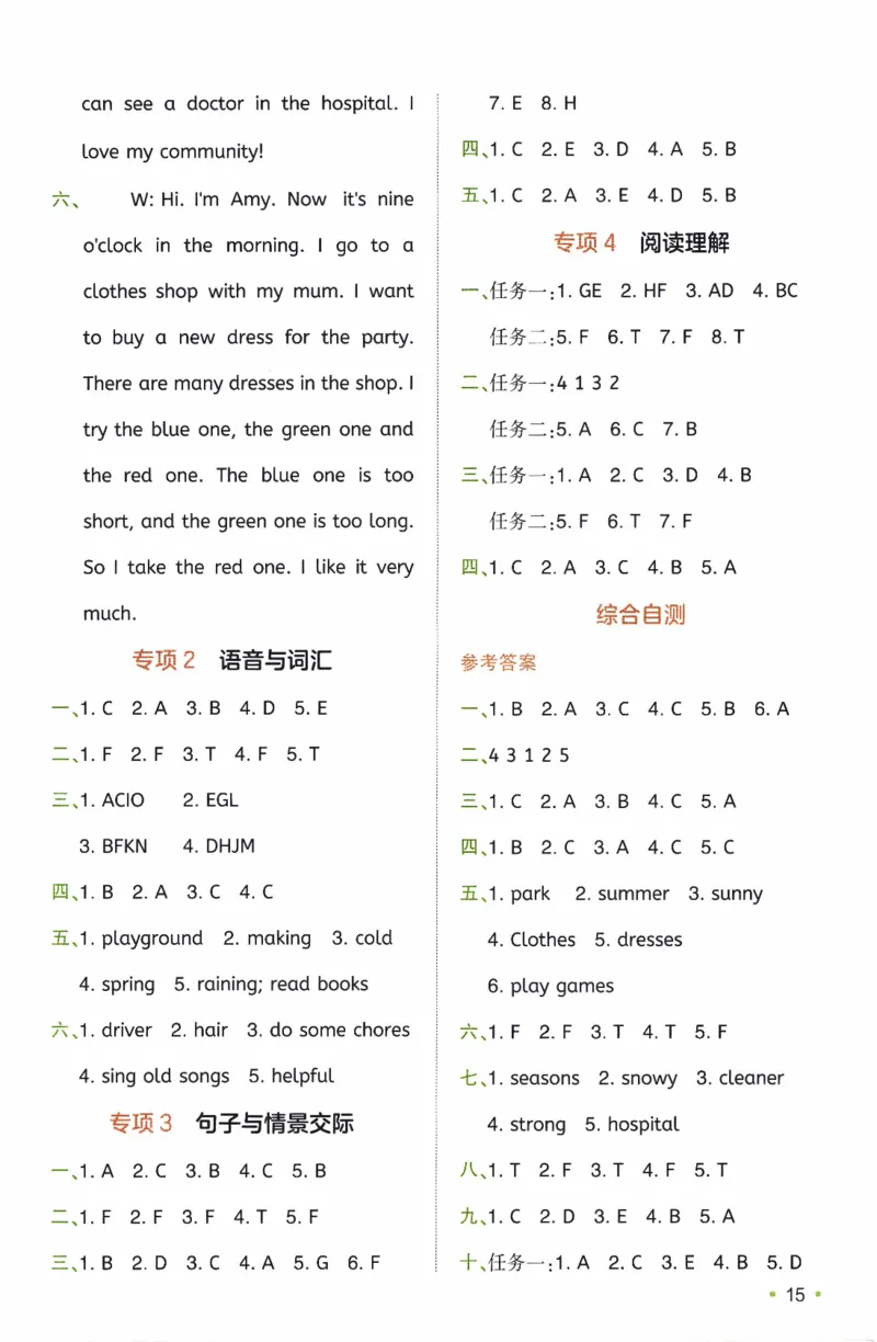 26春《一本复习巩固册》人教PEP版英语4上_21练习题+试卷合集多套完整版_-26春《预备新学期》