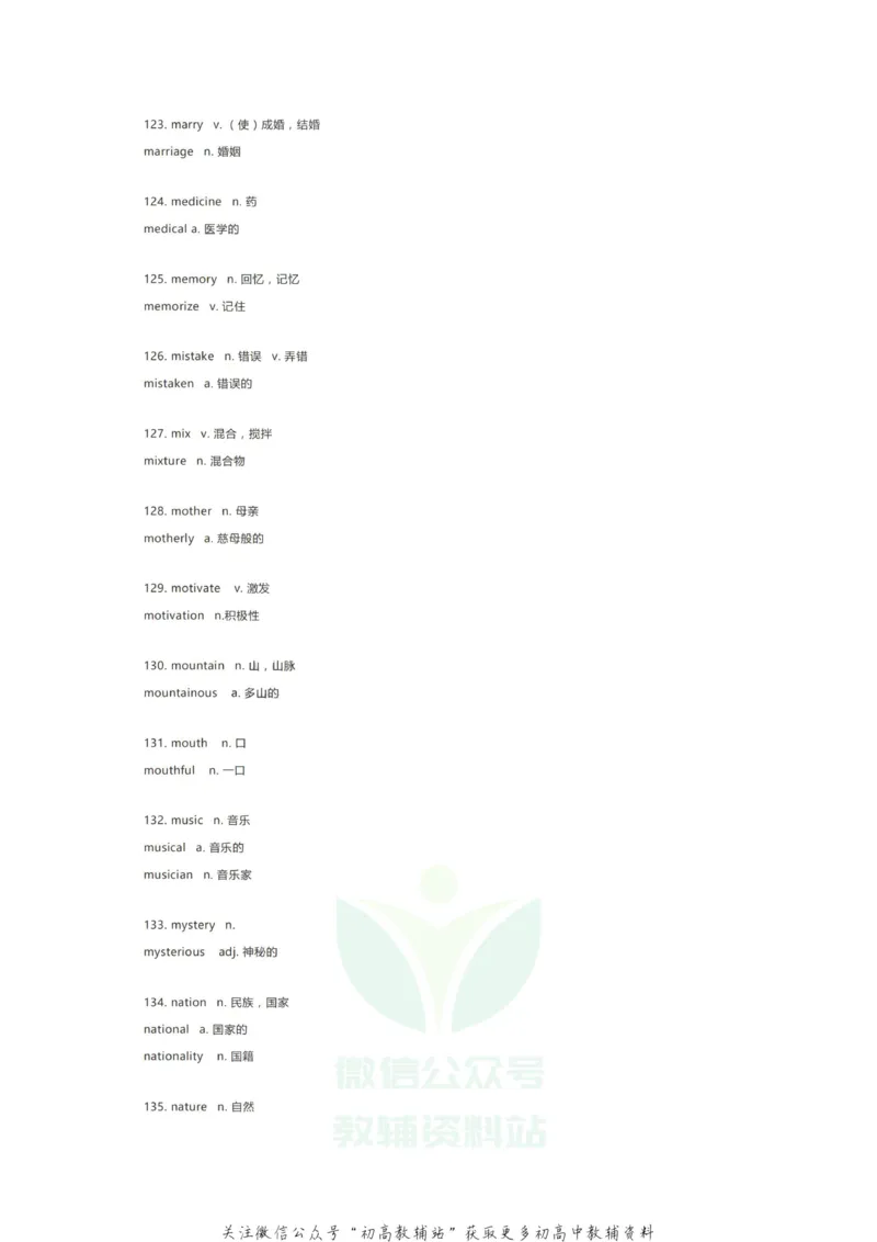 词性转换这247组重要单词变形，覆盖高中英语大小考试，考前必须过一遍！_高中全科精选资料包_英语精选资料包_资料干货