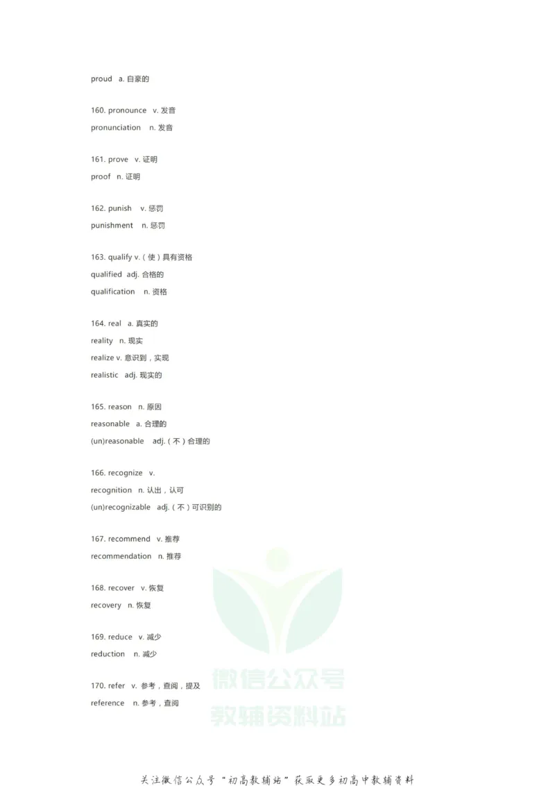 词性转换这247组重要单词变形，覆盖高中英语大小考试，考前必须过一遍！_高中全科精选资料包_英语精选资料包_资料干货